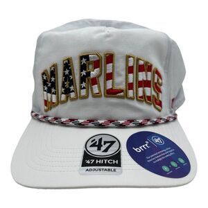 NWT 47 Brand Hitch BRRR Miami Marlins MLB Flag Patriotic‎ Strapback Hat Cap